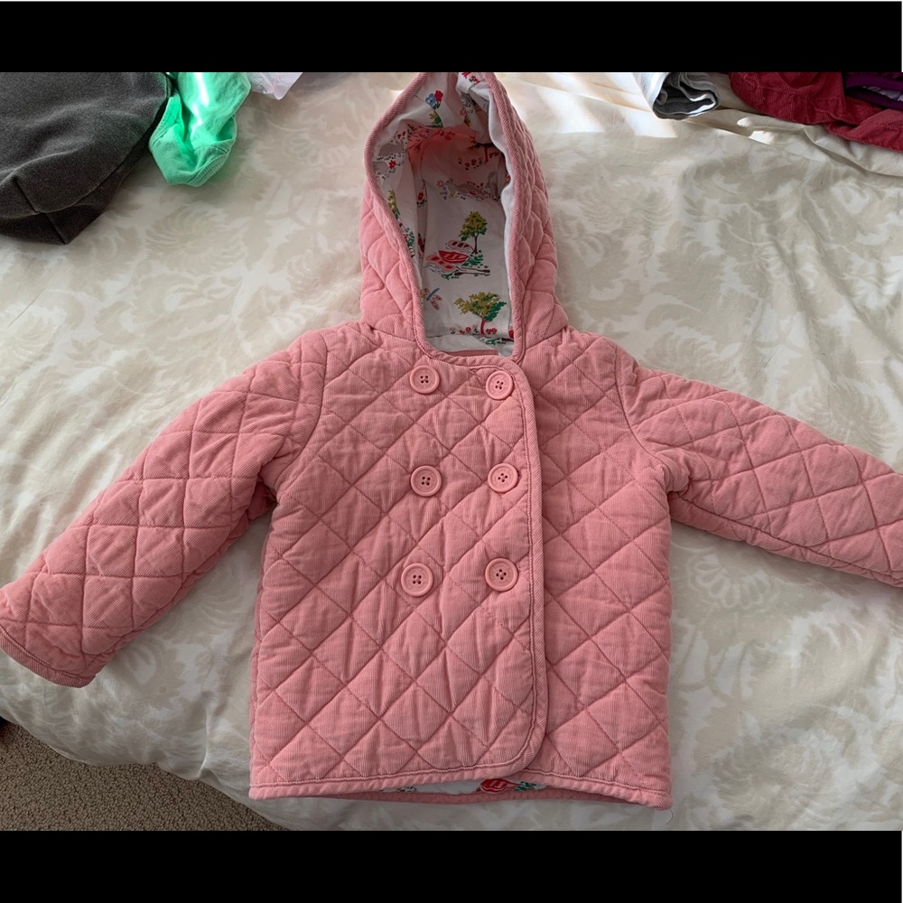 Mini Boden girls quilted jacket